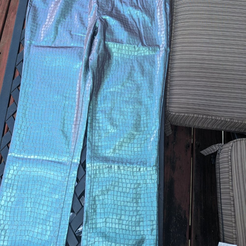 AFRM Heston Straight Leg Pant - Mermaid Iridescent - Picture 6 of 6
